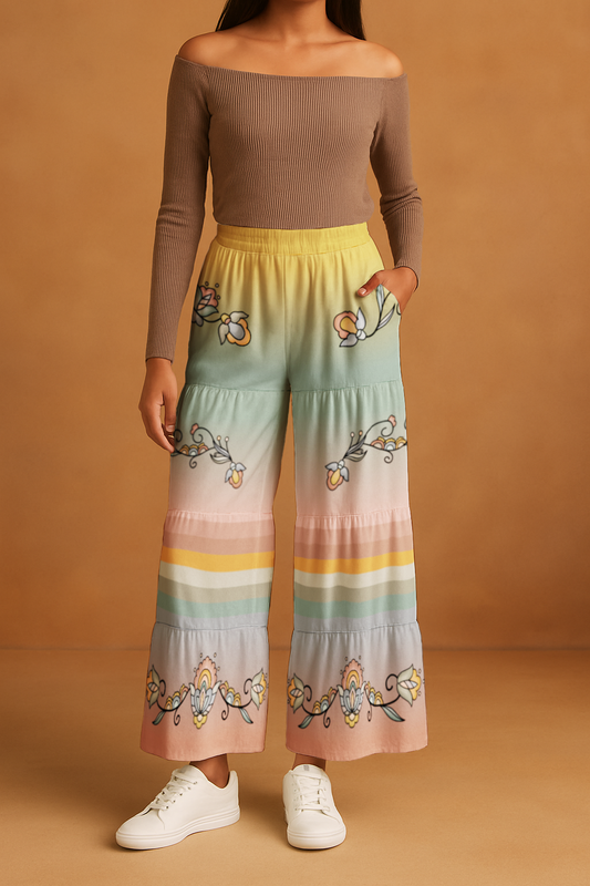 Falling Leaf Rising Bloom Three Tier Pants