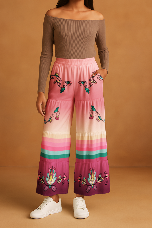 Golden Harvest Bloom Three Tier Pants