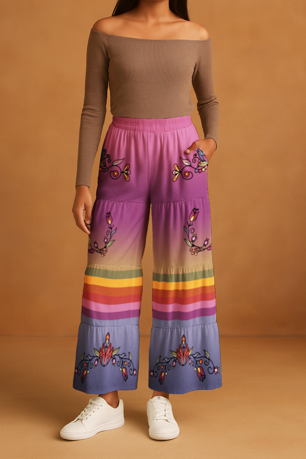 Red Willow Whisper Three Tier Pants