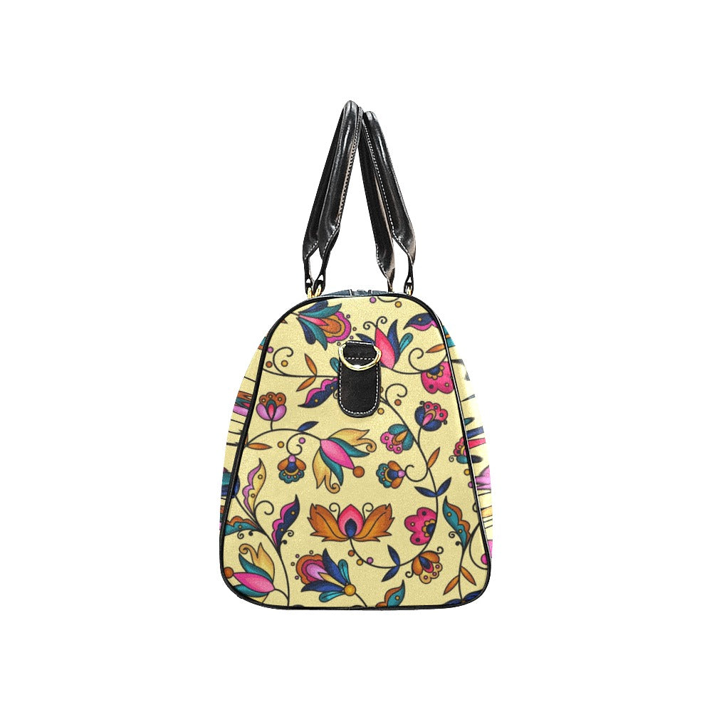 Copper Prairie Petals Yellow Small Travel Bag