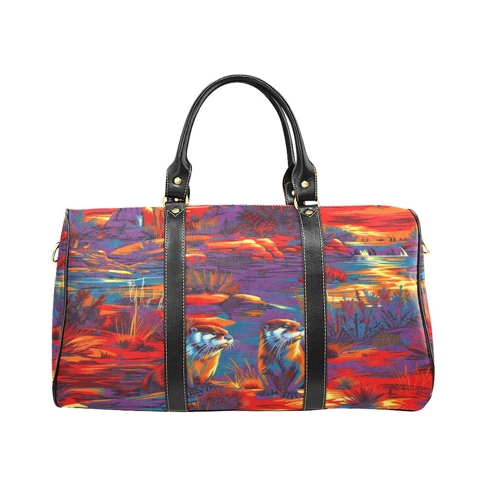 Silly Otters Small Travel Bag
