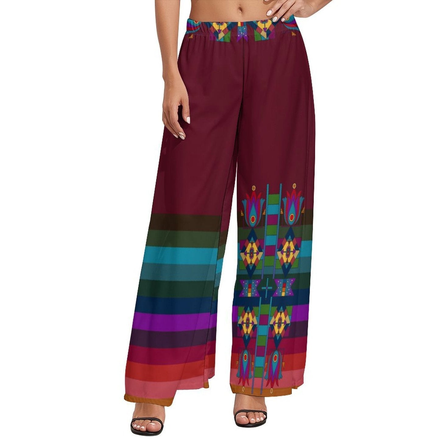 Floral Pathway Ribbon Pants