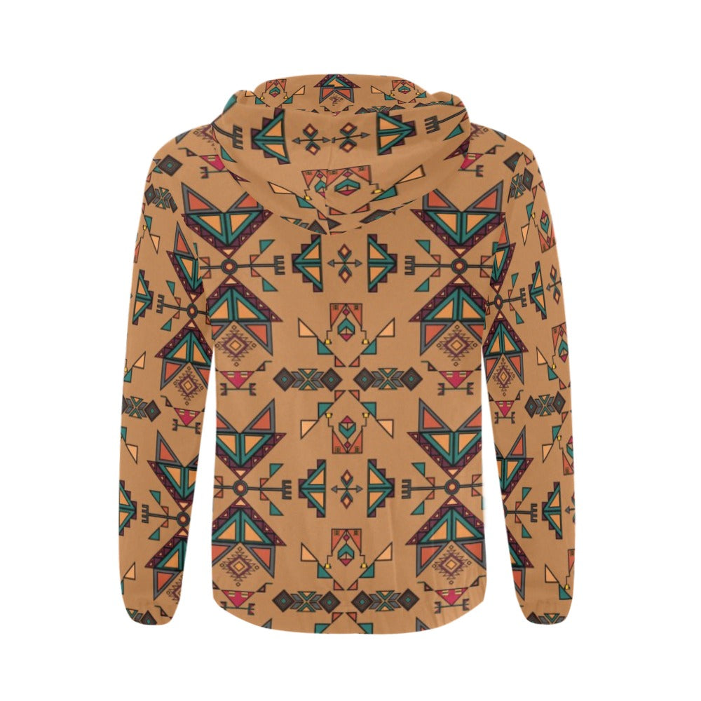 Arrow Dawn Brown Zip Hoodie
