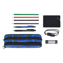 Load image into Gallery viewer, Prairie Paintbrush Blue Pencil Pouch
