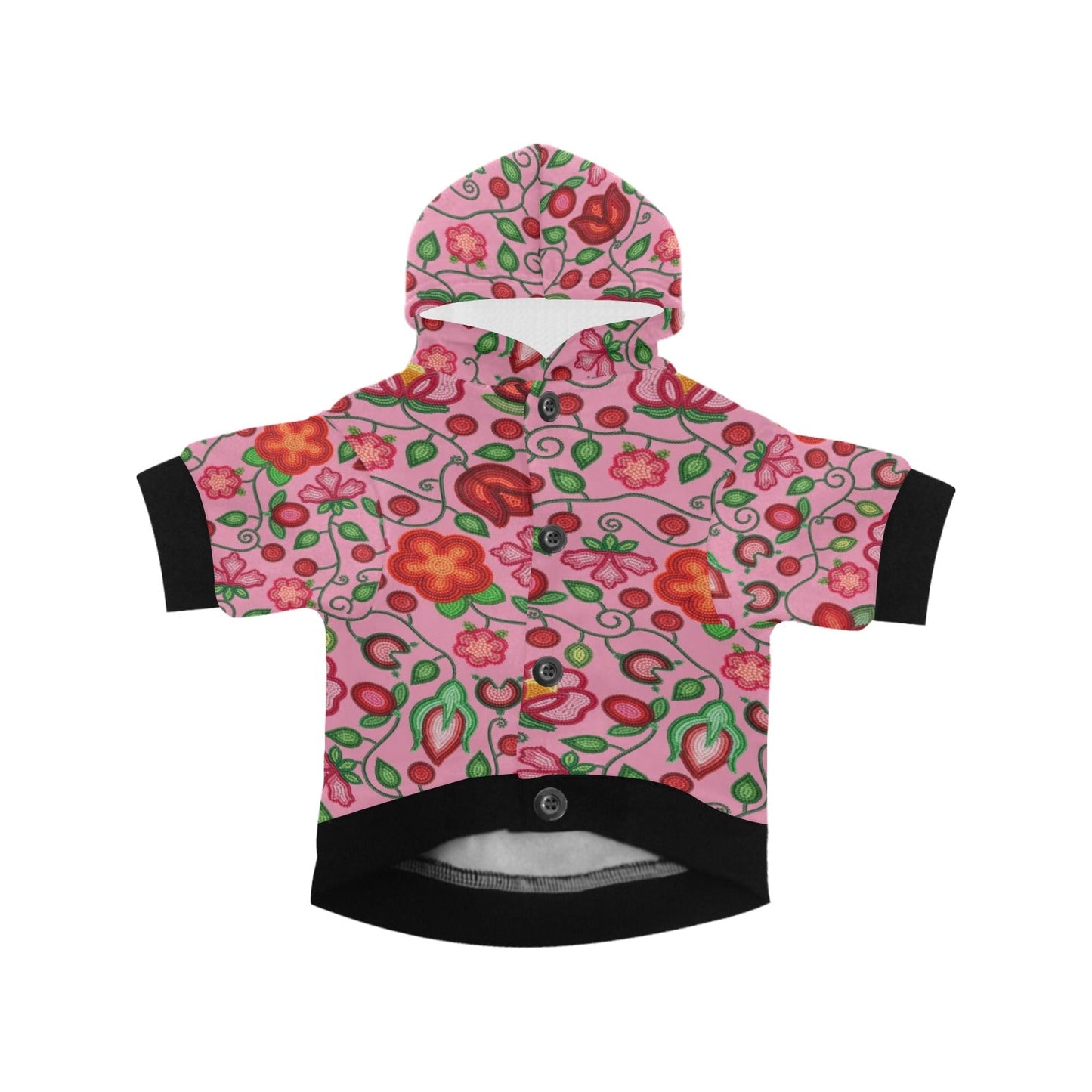 Rose Reverie Pink Pet Hoodie