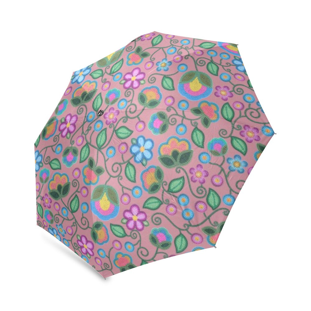 Turquoise Sunbeam Peach Foldable Umbrella (Model U01)