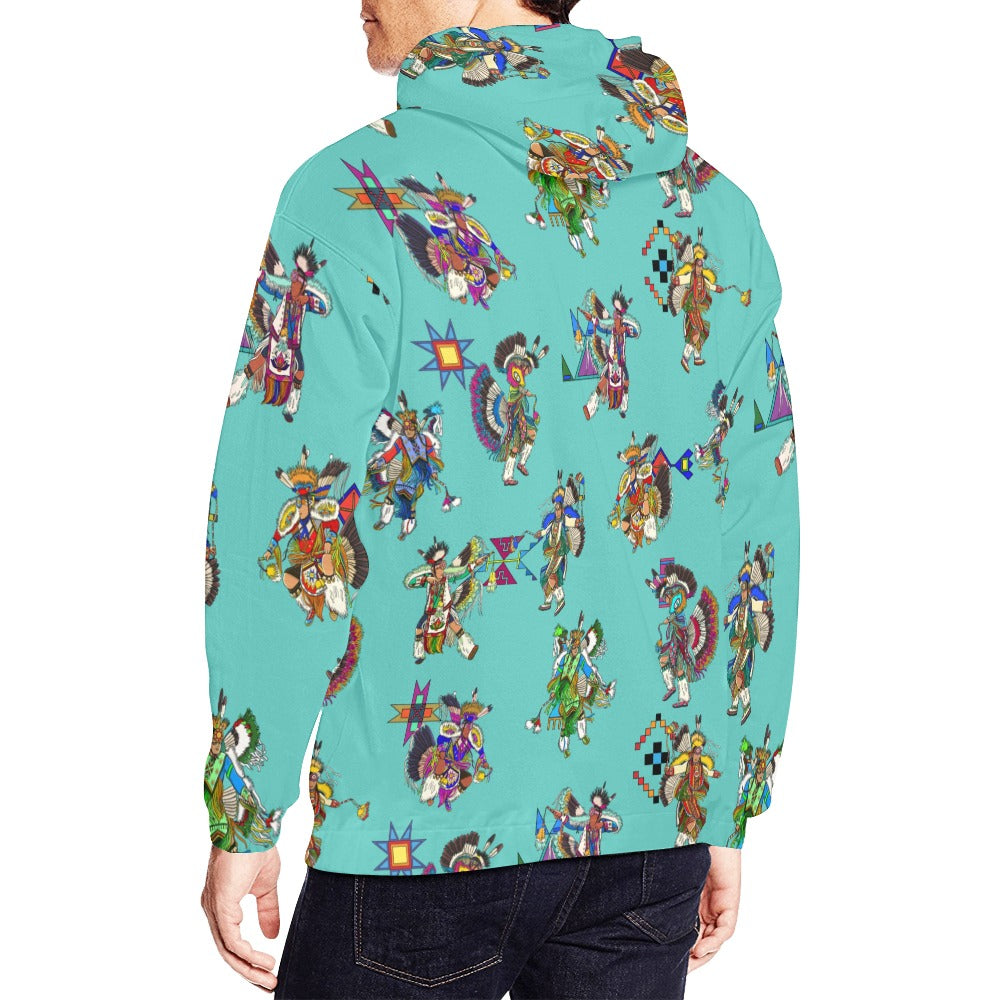 Men's Fancy Dancers Eggshell Blue Hoodie for Men