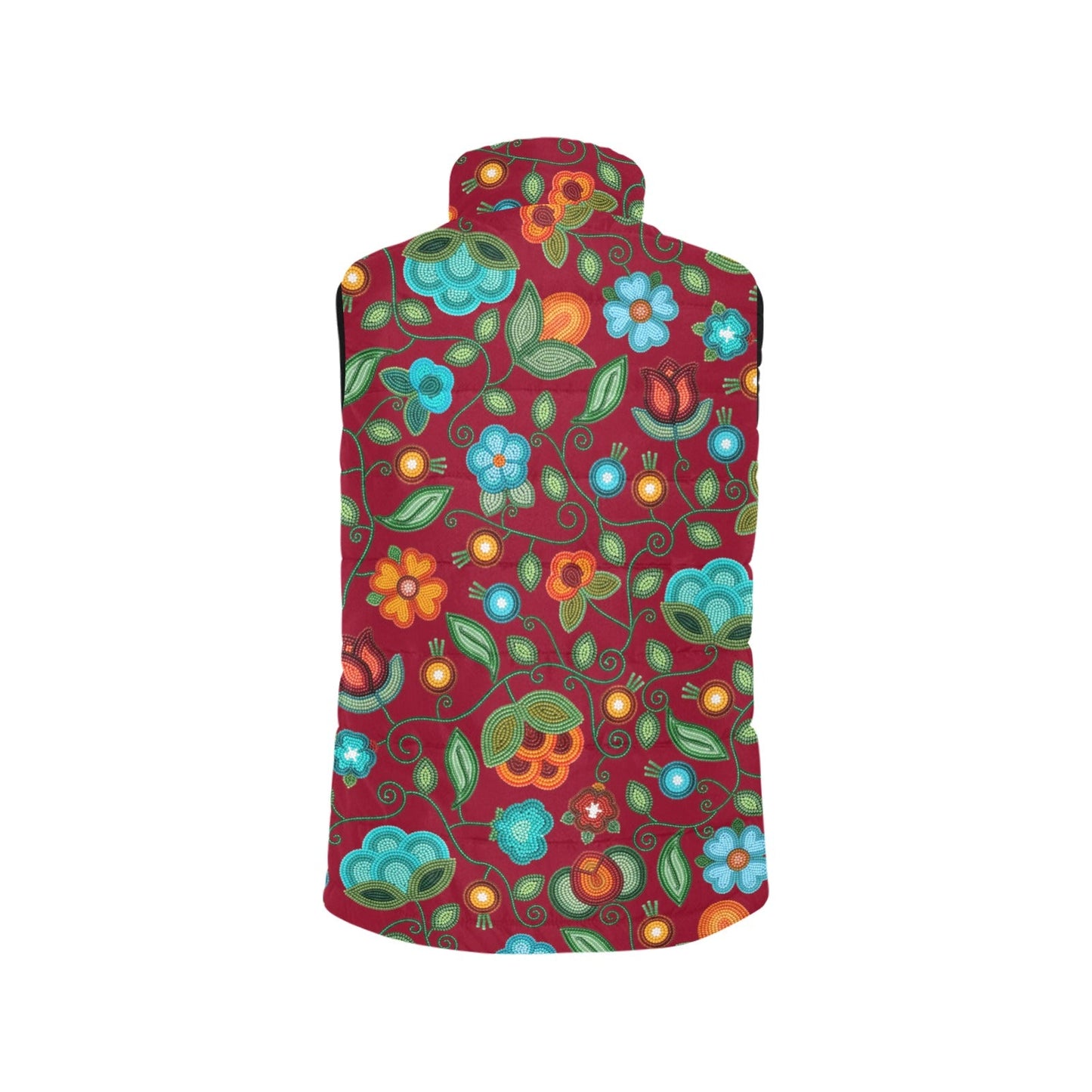 Prairie Fire Petals Red Padded Vest