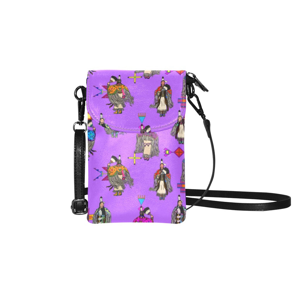 Women's Tradish Dancers Purple Small Cell Phone Purse