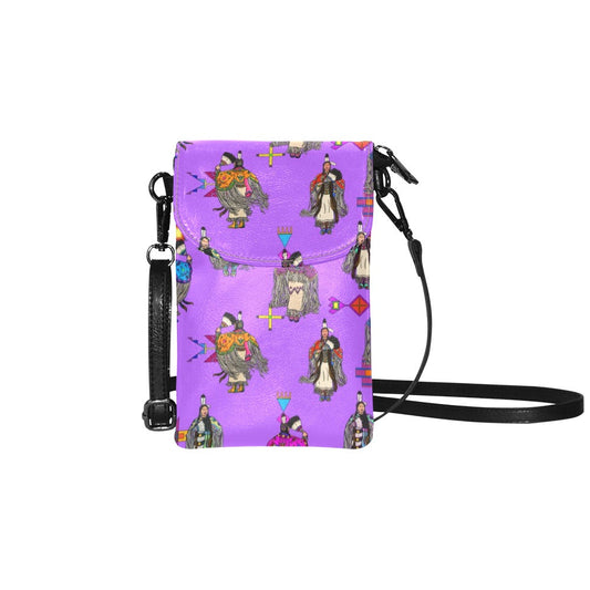 Women's Tradish Dancers Purple Small Cell Phone Purse