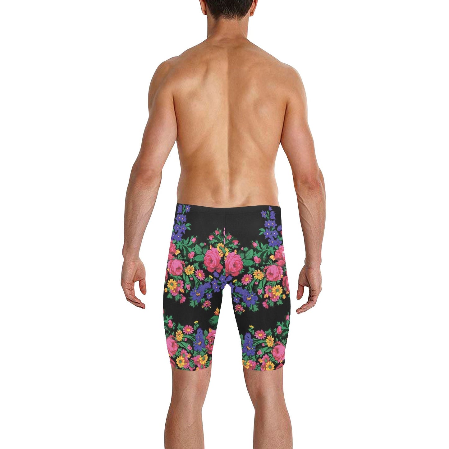 Kokum's Revenge Black Men's Knee Length Swimming Trunks