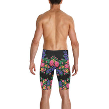 Load image into Gallery viewer, Kokum&#39;s Revenge Black Men&#39;s Knee Length Swimming Trunks
