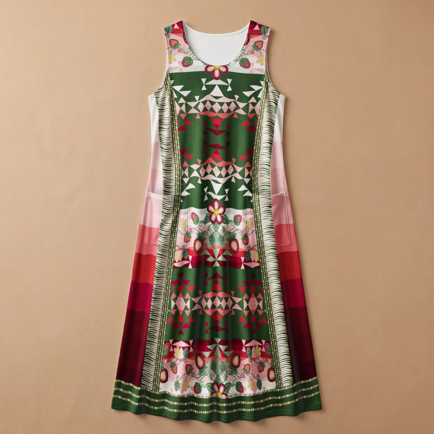 Sacred Strawberry Hunter 2 Sleeveless Dress