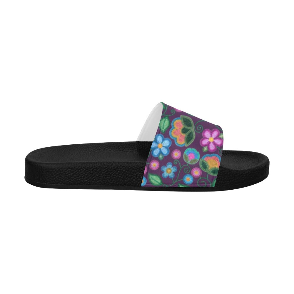 Turquoise Sunbeam Violet Slide Sandals