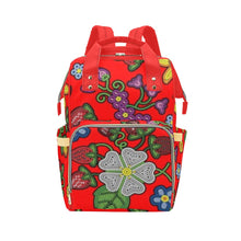 Load image into Gallery viewer, Berry Pop Fire Multi-Function Diaper Backpack/Diaper Bag
