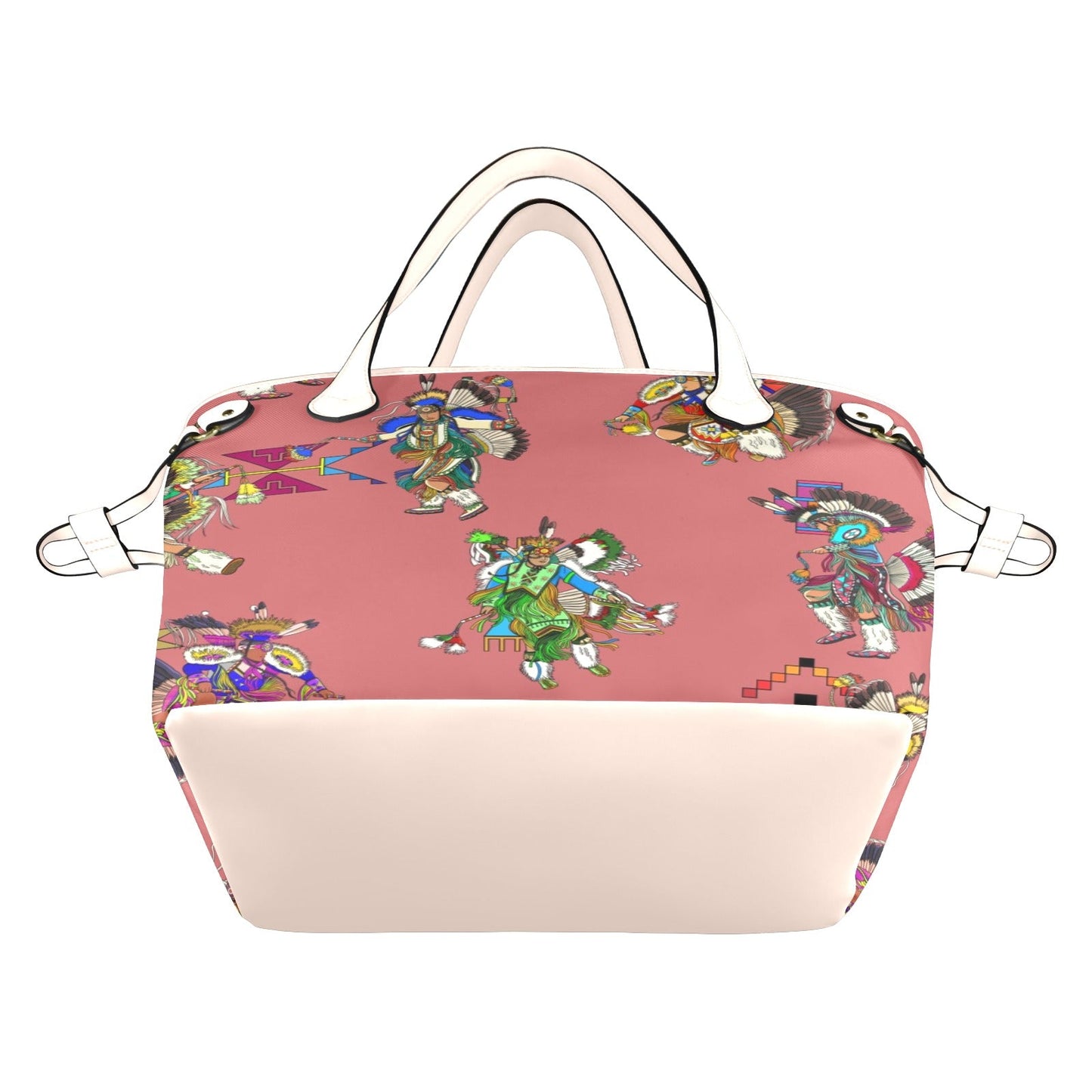 Men's Fancy Dancers Terra Cotta Clover Canvas Tote Bag