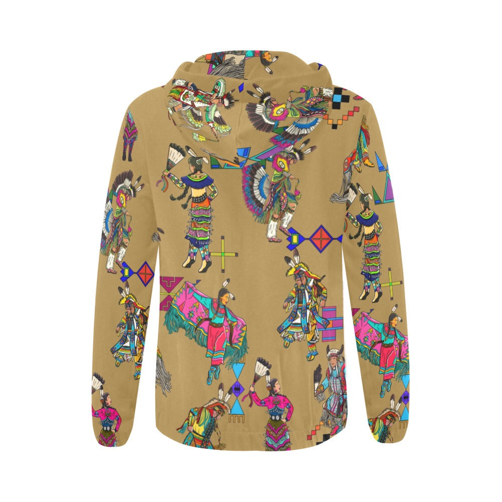 Grand Entry Dancers Earth Full Zip Hoodie for Women