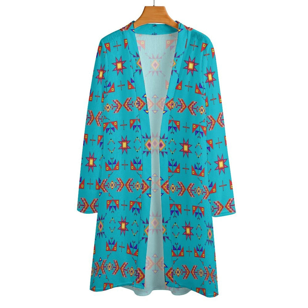 Scattered Generations Turquoise Cardigan