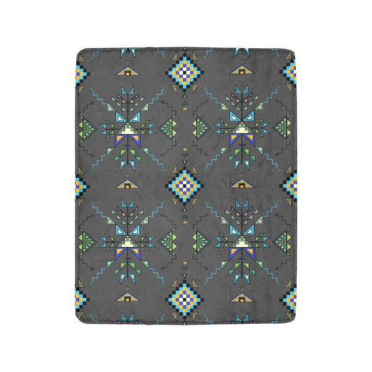 Bear Shield Gray Ultra-Soft Micro Fleece Blanket 40"x50"