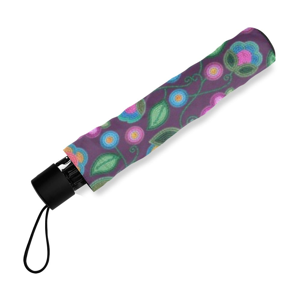 Turquoise Sunbeam Violet Foldable Umbrella (Model U01)