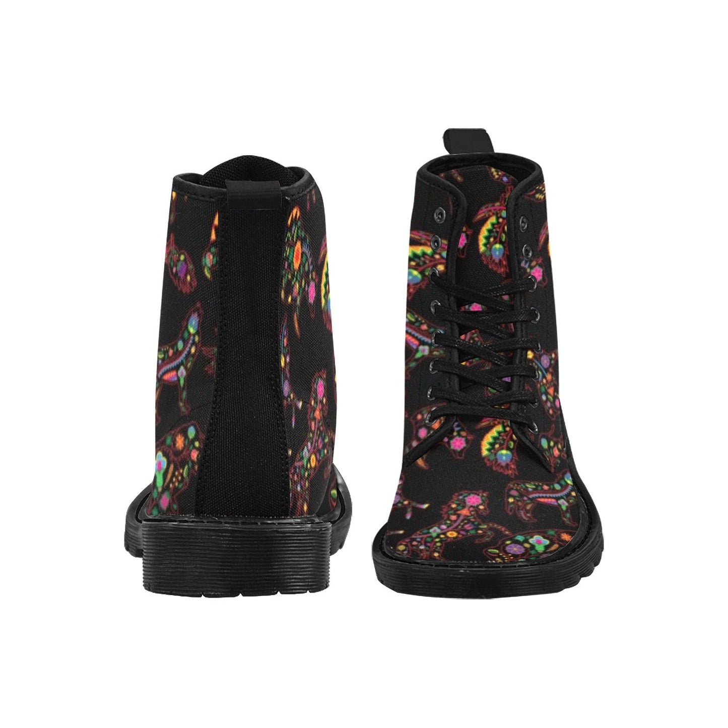 Neon Floral Animals Boots