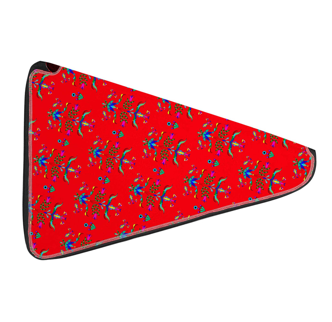 Dakota Damask Red 27 Inch Fan Case