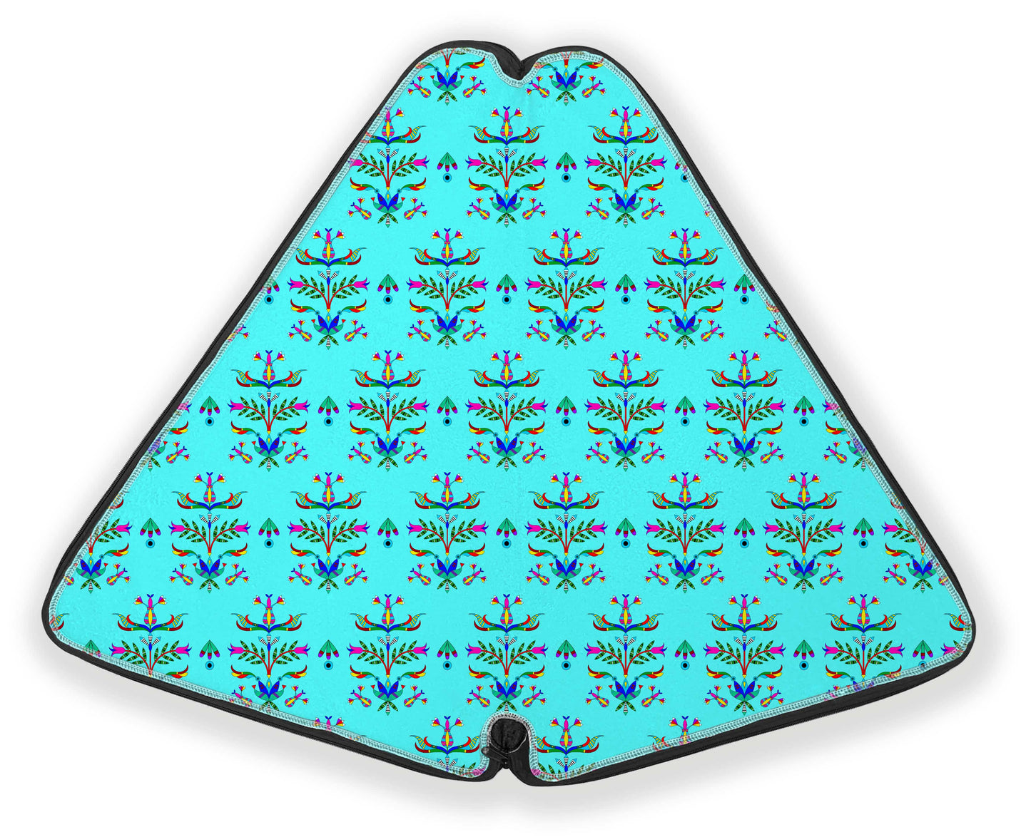 Dakota Damask Turquoise Fan Case