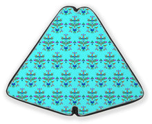 Load image into Gallery viewer, 27 Inch Fan Case - Dakota Damask Turquoise
