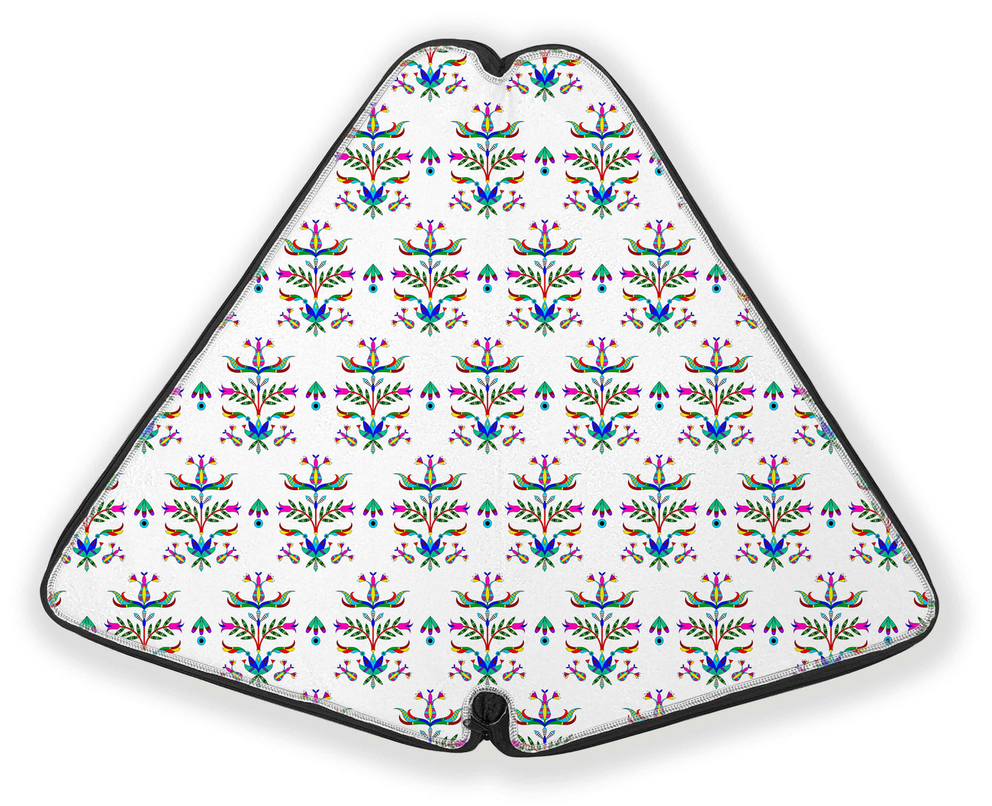 Dakota Damask White Fan Case