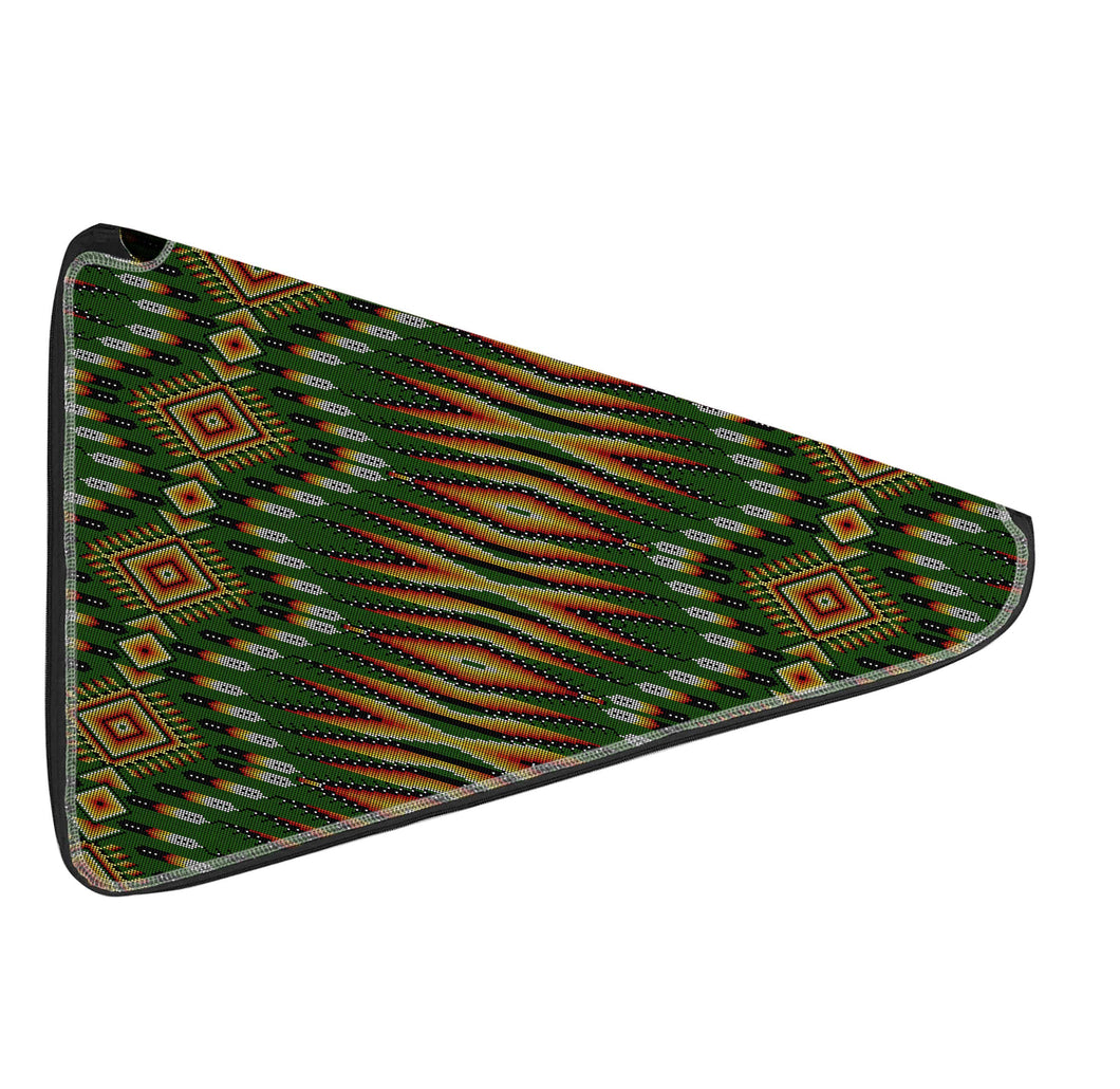 Fire Feather Green 27 Inch Fan Case