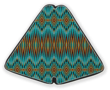 Load image into Gallery viewer, Fire Feather Turquoise 27 Inch Fan Case
