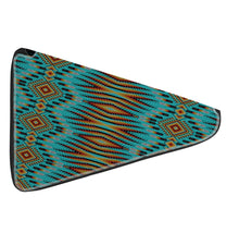 Load image into Gallery viewer, Fire Feather Turquoise 27 Inch Fan Case
