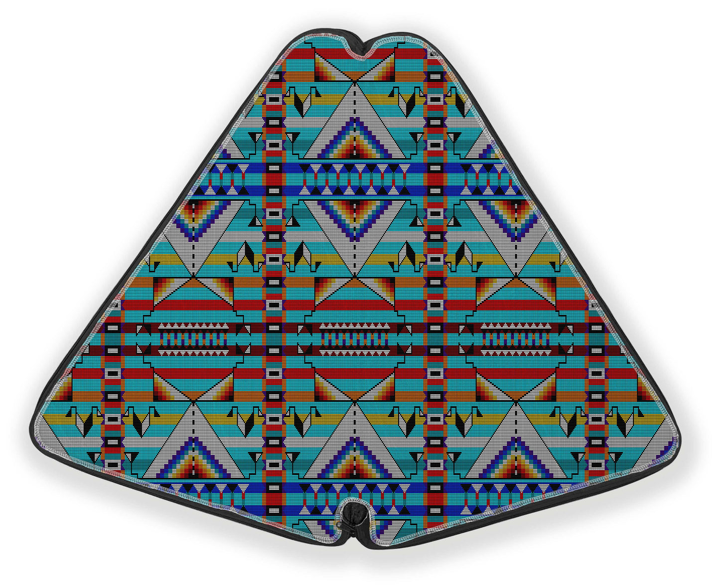 Medicine Blessing Turquoise 27 Inch Fan Case