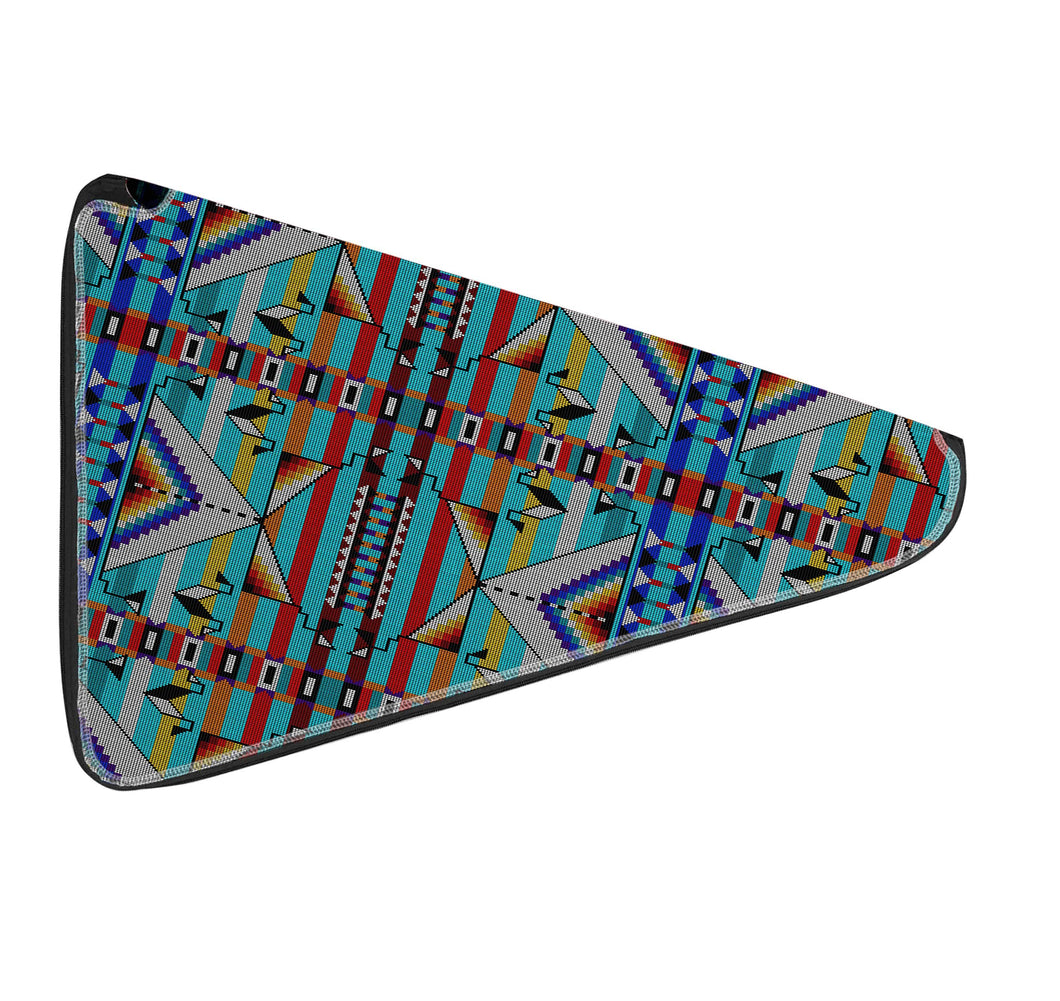 Medicine Blessing Turquoise 27 Inch Fan Case