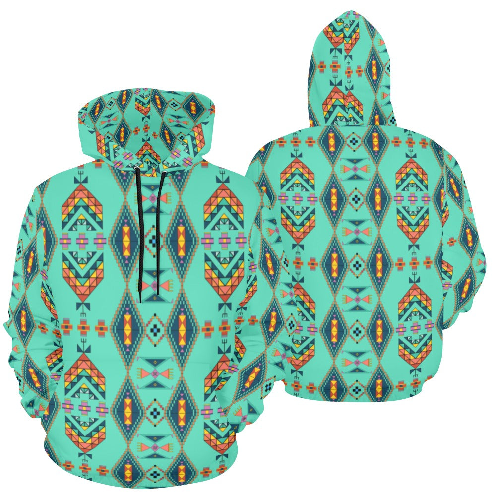 Travois Tipi Smoky Sky Hoodie for Men
