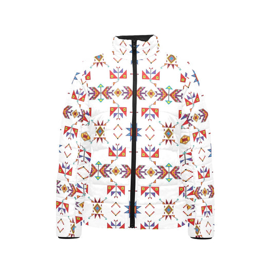 Scattered Generations White Stand Collar Jacket