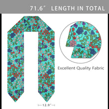 Load image into Gallery viewer, Takwakin Harvest Turquoise Graduation Stole
