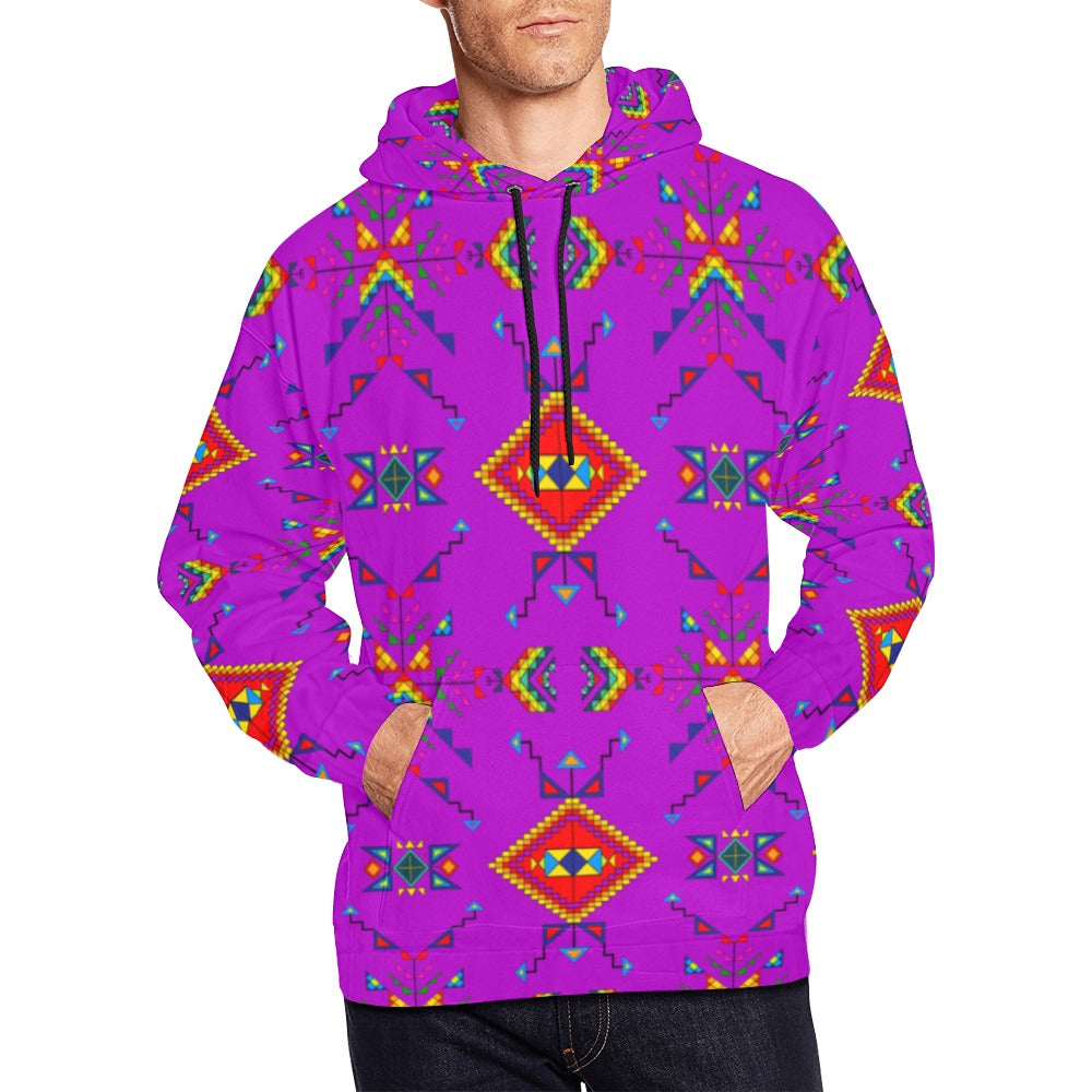 Buffalo Jump Purple Hoodie for Men