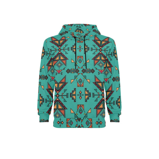Arrow Dawn Turquoise Fleece Hoodie