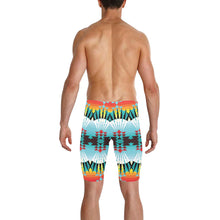 Load image into Gallery viewer, ribbonwork bustle Men&#39;s Knee Length Swimming Trunks
