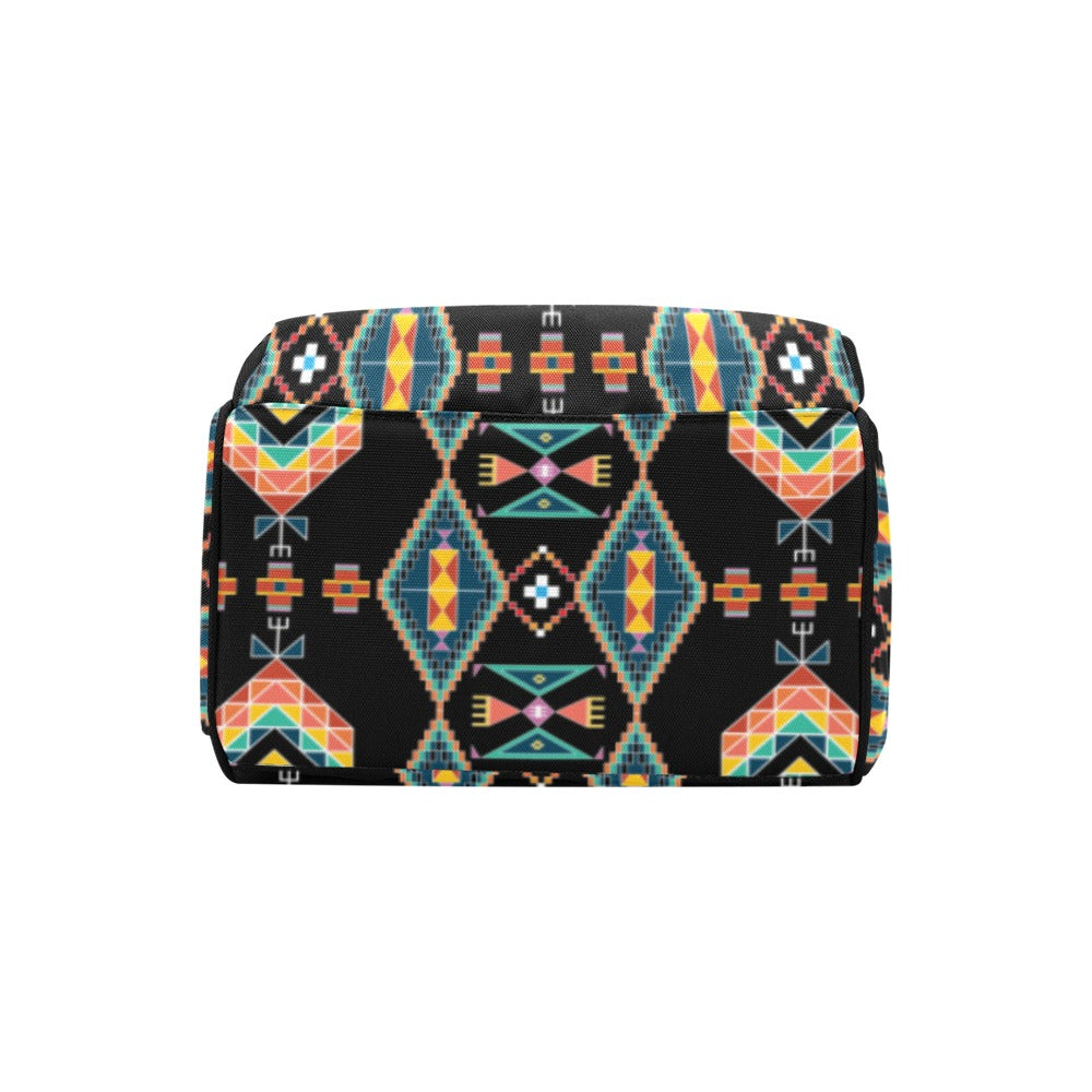 Travois Tipi Black Multi-Function Diaper Backpack