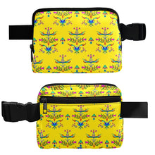 Load image into Gallery viewer, Dakota Damask Yellow Belt Bag
