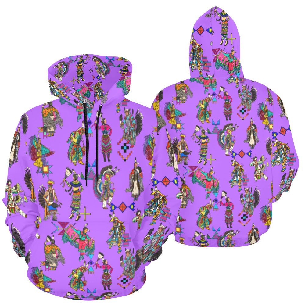 Grand Entry Dancers Purple Hoodie for Men