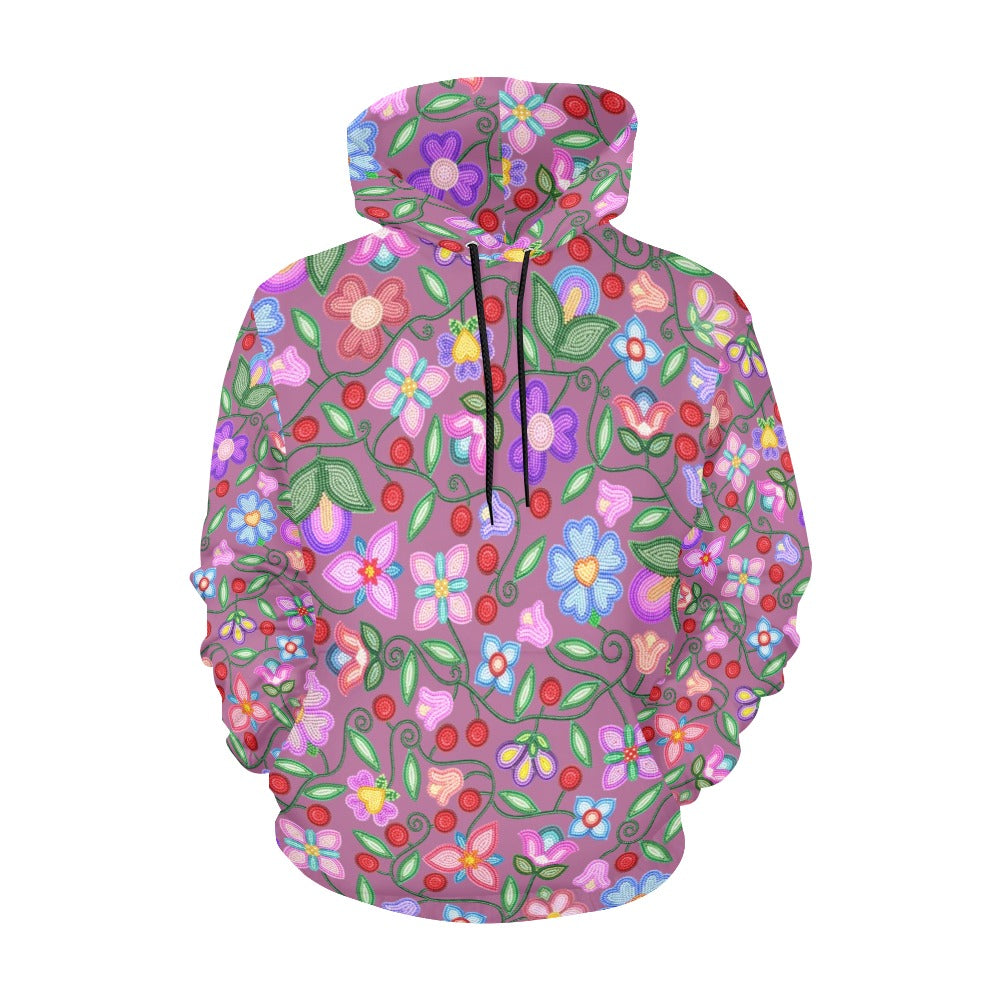 Petal Harmony Dusty Rose Hoodie for Women