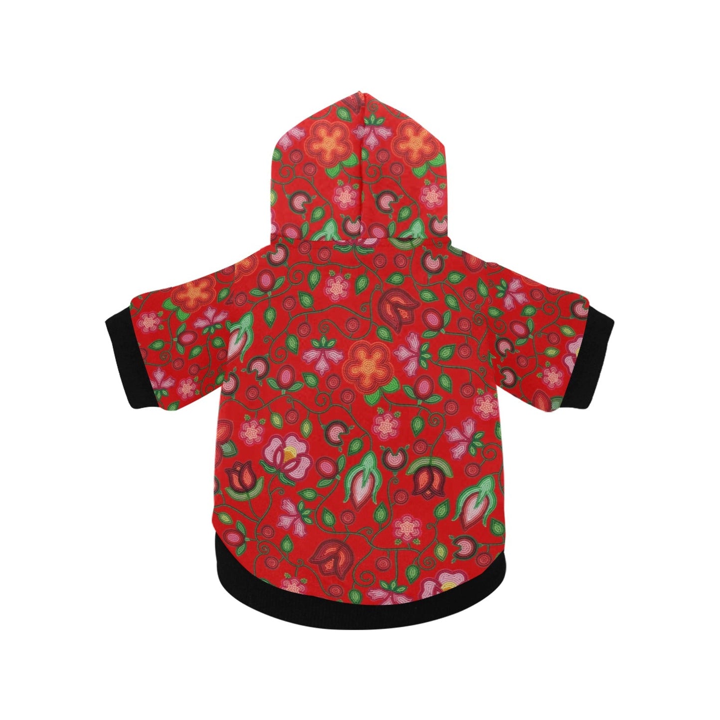 Rose Reverie Red Pet Hoodie