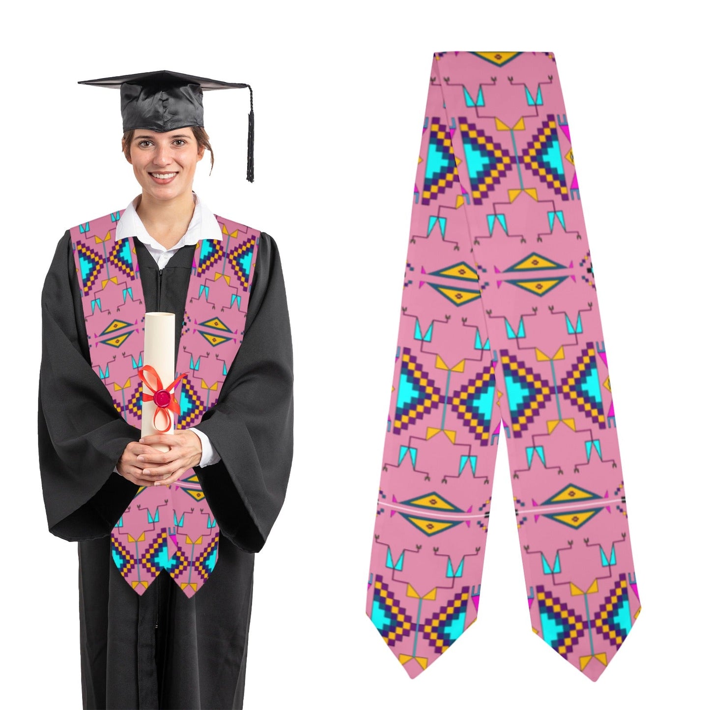 Rite of Passage Pink Graduation Stole