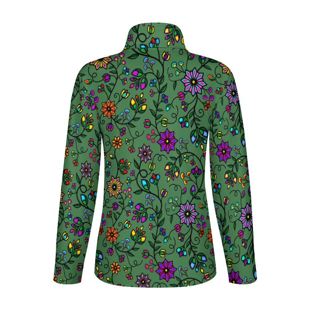 Prairie Paintbrush Sage Long Sleeve Yoga Shirt