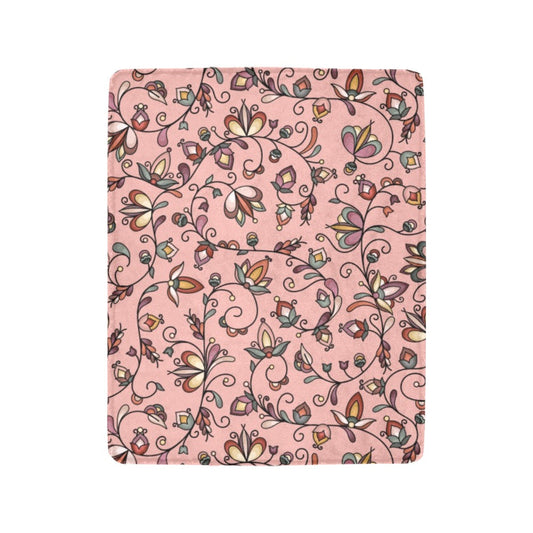 Burnt Sky Petals Peach Ultra-Soft Micro Fleece Blanket 40"x50"