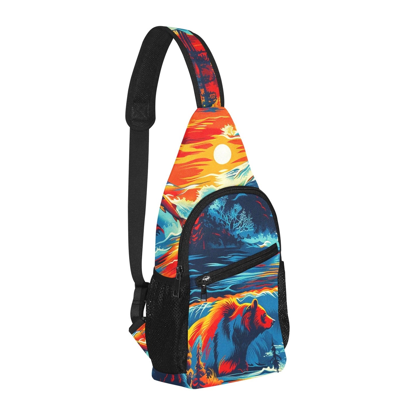 Fishing Bears 2 Chest Bag