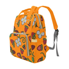 Load image into Gallery viewer, Strawberry Dreams Carrot Multi-Function Diaper Backpack/Diaper Bag
